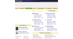 Desktop Screenshot of efunda.com