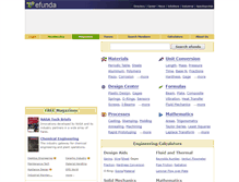 Tablet Screenshot of efunda.com